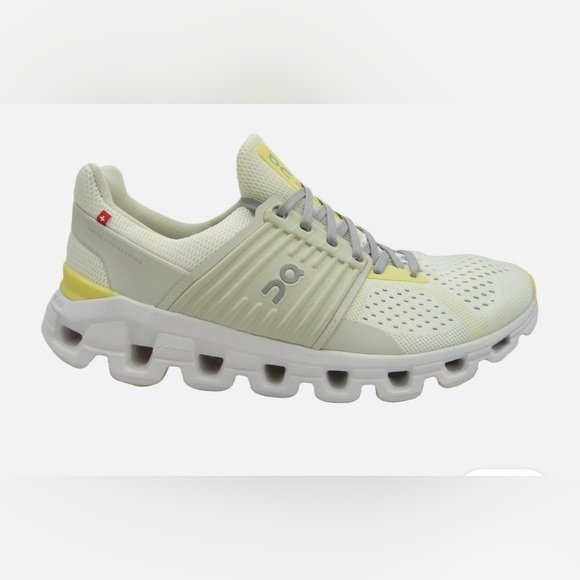 On Running Sneakers in White and Yellow - Picture 1 of 2